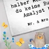 Mr. & Mrs. Panda Handtuch Business Analyst Herz - Weiß - Produktbild-Vorschau 3
