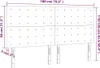 vidaXL LED Kopfteil Dunkelbraun 180x5x118/128 cm Stoff Produktbild-Vorschau 6