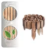 Woodygift Holz Palisade Rasenkante Beeteinfassung 10x200 cm Produktbild-Vorschau 4