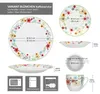 18tlg Kaffeeservice Variant Blümchen Porzellan 6 Pers. Produktbild-Vorschau 6