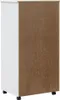 vidaXL Armadio a rotelle con cassetti MOSS Bianco in legno Anteprima dell’immagine prodotto 5