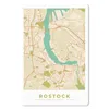 MuchoWow® Mauspad Mousepad Rostock - Karte - Stadtplan - Produktbild-Vorschau 1