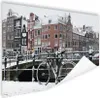 MuchoWow® Poster Amsterdam - Fahrrad - Winter 60x40 cm - Produktbild-Vorschau 1
