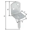 GAH Alberts Staffa per recinzione in wattle 83 x 32 x 30 x Anteprima dell’immagine prodotto 3