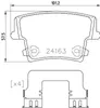 Bremsbelagsatz Scheibenbremse 18 mm BREMBO für u.a. Produktbild-Vorschau 6