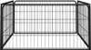 vidaXL 4-częściowy kojec dla psa czarny 100x50cm stal Podgląd zdjęcia produktu 1