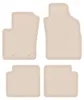 Tappetini in velluto PREMIUM beige compatibili con Fiat 500 Anteprima dell’immagine prodotto 1