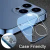 A close-up of a smartphone camera lens protector placed next to a smartphone. Produktbild-Vorschau