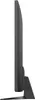Side view of a black television on a stand. Voir les images du produit