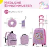 GOPLUS 5tlg Kinderkoffer Set, Kids Trolley mit Rucksack, Produktbild-Vorschau 5