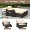 Mobili da esterno in rattan, salottino da giardino a 2 Anteprima dell’immagine prodotto 2