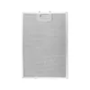 A rectangular metal mesh filter for a range hood, shown from the front against a white background. Produktbild-Vorschau