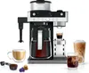A coffee machine with various coffee drinks and accessories displayed around it. Anteprima dell’immagine prodotto