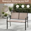 COSTWAY Gartenbank wetterfest, Outdoor Sitzbank für 2 Produktbild-Vorschau 6