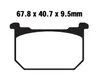 Bremsbeläge EBC Typ FA068V SEMI-Sintermetall Produktbild-Vorschau 2