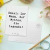 Mr. & Mrs. Panda Postkarte Spruch Onkel Legende - Weiß - Produktbild-Vorschau 3