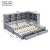 A diagram of a bed with dimensions indicated by numbers and lines. Produktbild-Vorschau