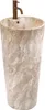 Lavabo Freestanding REA Blanka Savana Matt Beige 40X40X85Cm Anteprima dell’immagine prodotto 1