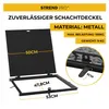 Kryt MC50, 500x500 mm, kanál, černý, max. 150 kg Náhled obrázku produktu 3