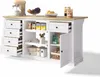 okwish Isola da cucina Mobile da cucina con 5 cassetti e 2 Anteprima dell’immagine prodotto 10