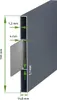 A diagram showing the dimensions of an aluminum profile, likely for a garden gate or fence. Produktbild-Vorschau