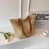 Sac en paille Aucuu femmes avec poignées en cuir fermeture Voir les images du produit 6