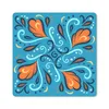 MuchoWow® Mauspad Mousepad Federn - Blau - Muster 30x30 cm Produktbild-Vorschau 1