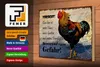 Holzschild Hinweis 30x20cm Huhn Vorsicht das mein Haus Produktbild-Vorschau 3
