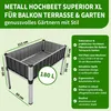 TTL GARDEN Alu Hochbeet Superior 112x60x80cm Produktbild-Vorschau 2