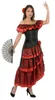 Czerwono-czarny kostium tancerki flamenco dla kobiet Small Podgląd zdjęcia produktu 2