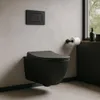 Drückerplatte Edelstahl Schwarz Matt Kompatibel mit Geberit Produktbild-Vorschau 2