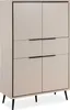 Buffetschrank Auryn - 90x38x140cm - 4 Türen und 2 Produktbild-Vorschau 3