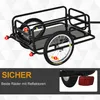 HOMCOM Fahrradanhänger Lastenanhänger für Fahrrad 40kg Produktbild-Vorschau 4