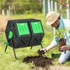 Outsunny Composteur de jardin - bac à compost pour déchets Voir les images du produit 2