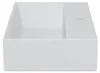 HAGO24 Waschbecken Keramik 605x365x130mm eckig Produktbild-Vorschau 5