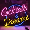 NEON LED Licht, dekorative Hänge-Leuchte, Cocktails & Produktbild-Vorschau 1