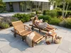 Lehátko z eukalyptového dřeva s certifikátem– 200 × 68 × 83 Náhled obrázku produktu 5
