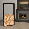 Kaminholzregal, Metall Brennholzregal 80 x 25 x 150 cm Produktbild-Vorschau 1