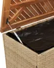 vidaXL Záhradná truhlica béžová 110x50x54 cm Poly ratan Náhľad obrázku produktu 10