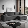 Gepolstertes Ecksofa CARLOS XL Cord Poso 60 Produktbild-Vorschau 1