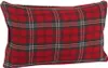 HOMESCAPES Roter Schottenmuster-Kissenbezug Edward, 30 x 50 Produktbild-Vorschau 1