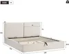Flieks Hydraulisches Polsterbett 180x200cm mit Stauraum, Produktbild-Vorschau 3