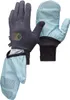 Lauf-Handschuhe "Gridtech Storm Hood Gloves" von Black Diamond in hellblau und schwarz; mit rutschfester Handfläche und atmungsaktivem Material. Produktbild-Vorschau
