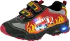 A single child's shoe with a fire truck design and flashing lights. Produktbild-Vorschau