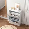 Meuble à chaussures blanc, étagère à chaussures, commode, Voir les images du produit 4