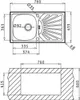 PYRAMIS 100155112 ET78 MARGARITA Einbauspüle Edelstahl, Produktbild-Vorschau 2