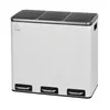 SVITA TM3X18 Treteimer 54 Liter 3x 18L weiß Abfalleimer Produktbild-Vorschau 8