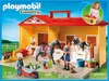 A Playmobil country horse stable playset is displayed on its packaging, showing children playing with the toy. Náhľad obrázku produktu