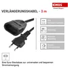 EMOS Dvojžilový pohyblivý prívod 3 m / 1 zásuvka / čierny / Náhľad obrázku produktu 8