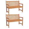 vidaXL 3-tlg. Garten-Essgruppe Massivholz Teak Produktbild-Vorschau 3